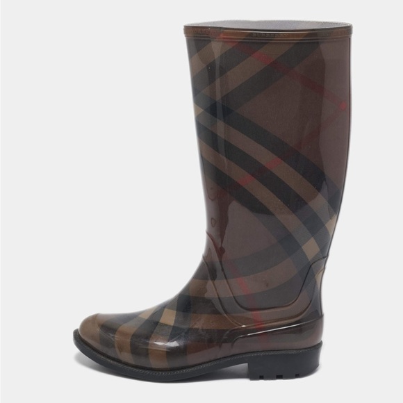 Burberry Rubber Sole Rain Boots - Picture 1 of 4